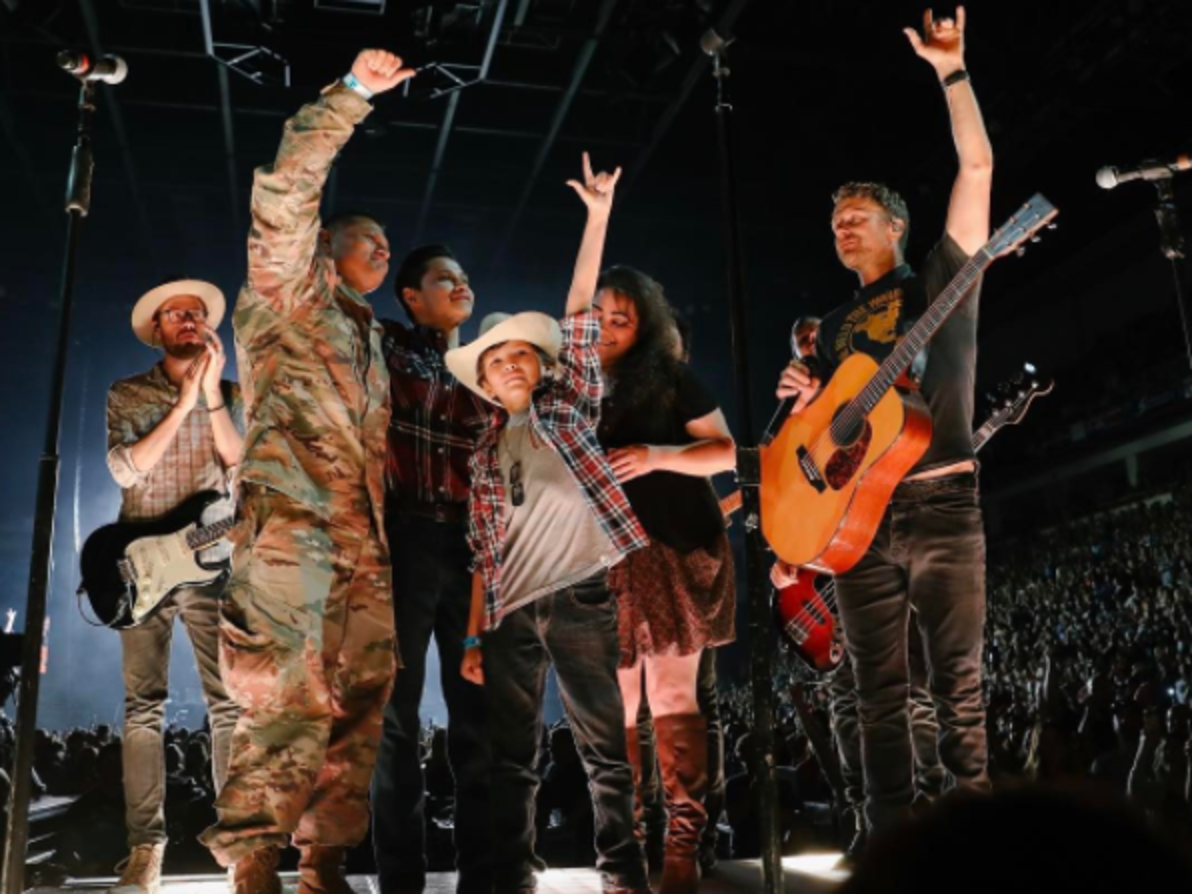 Dierks Bentley Reunites Military Family