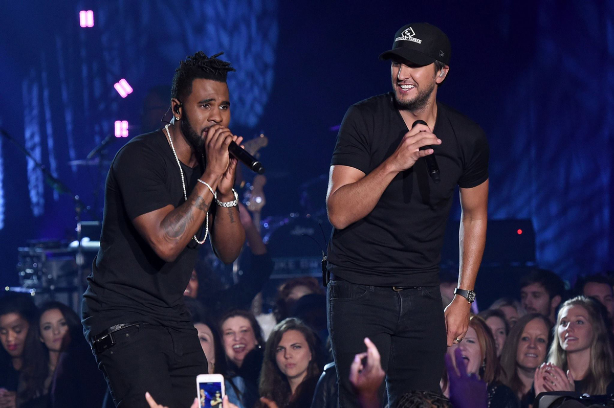 Luke Bryan and Jason Derulo CMT